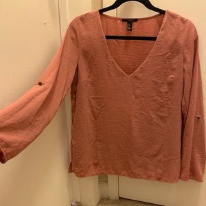 Blush colored blouse